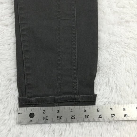 Kut From The Kloth Womens Pants‎ Skinny Angelina Ankle Gray Cuffed Stretch 10 - Picture 6 of 12